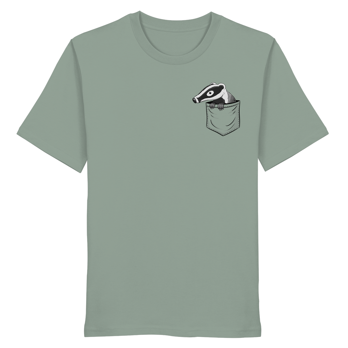 Lustig gemütlicher Dachs In der Tasche - Organic Shirt