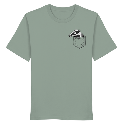 Lustig gemütlicher Dachs In der Tasche - Organic Shirt