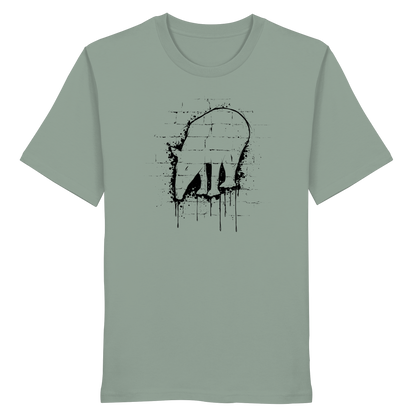 Urban Street Art Tapir Silhouette - Organic Shirt