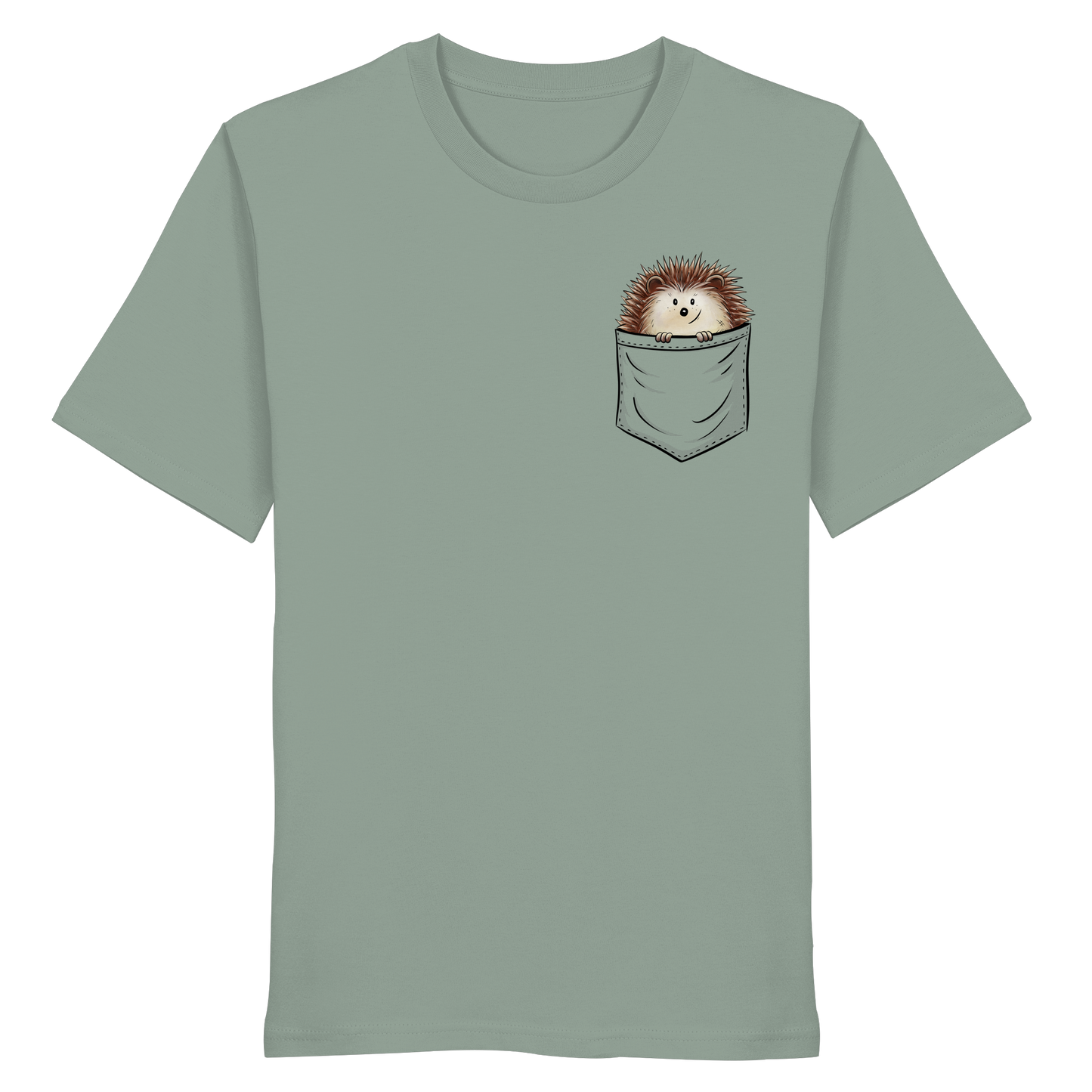 Lustiger Igel in Deiner Brust-Tasche - Organic Shirt