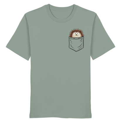 Lustiger Igel in Deiner Brust-Tasche - Organic Shirt