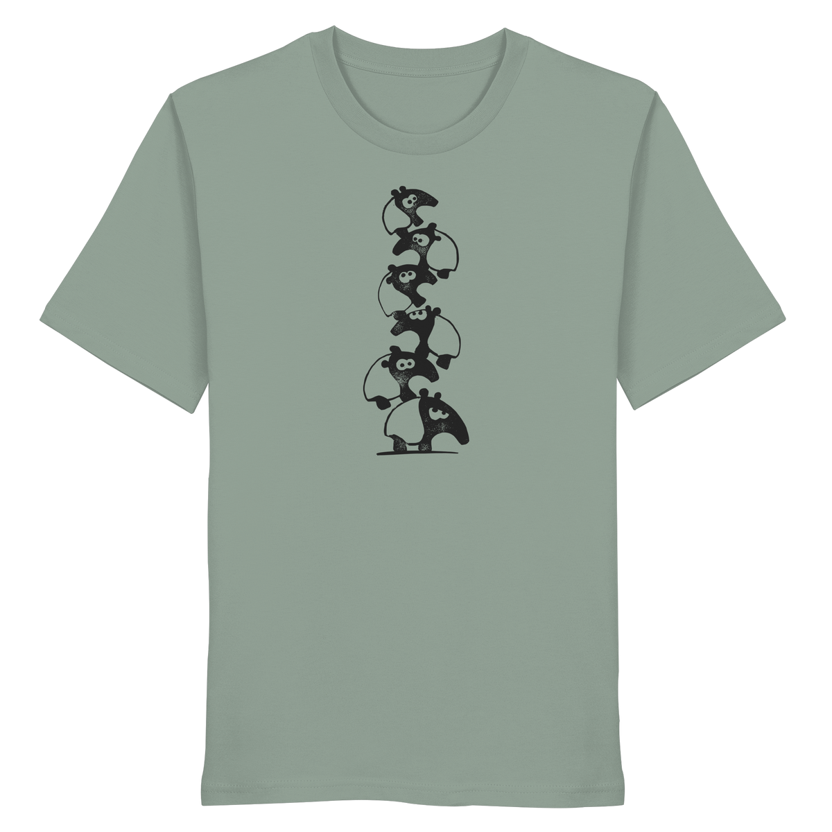 Lustiger Haufen aus Schabracken-Tapiren - Organic Shirt
