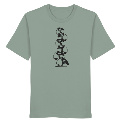 Lustiger Haufen aus Schabracken-Tapiren - Organic Shirt