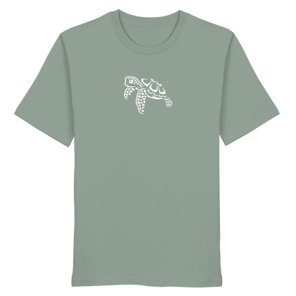 schwimmende Meeres-Schildkröte - Organic Shirt