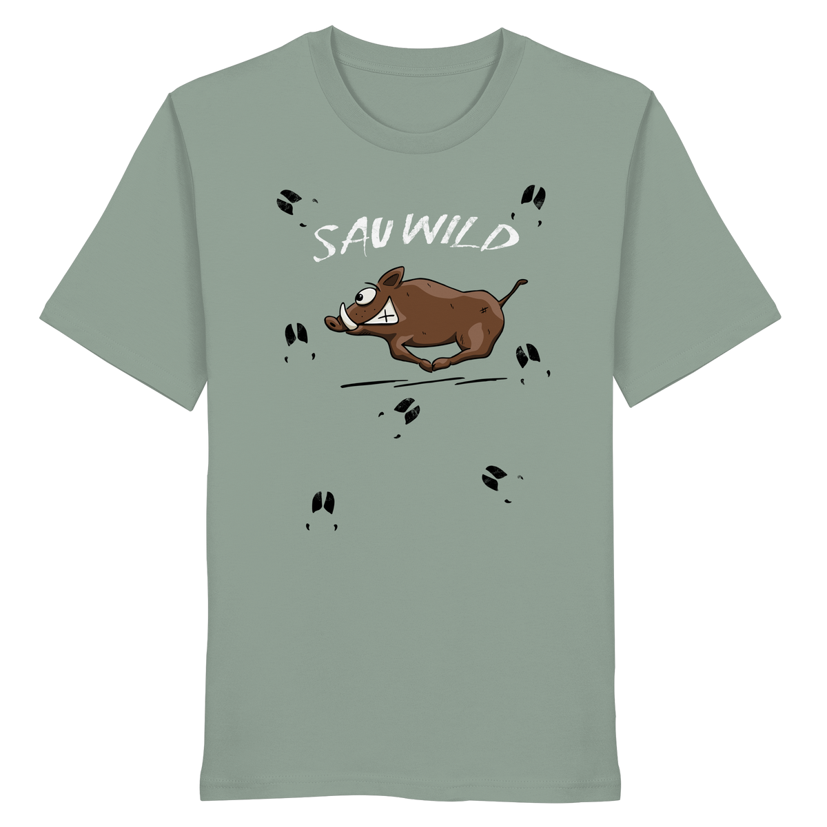 Sauwild wilde Sau | Wildschwein Keiler - Organic Shirt