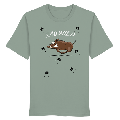 Sauwild wilde Sau | Wildschwein Keiler - Organic Shirt