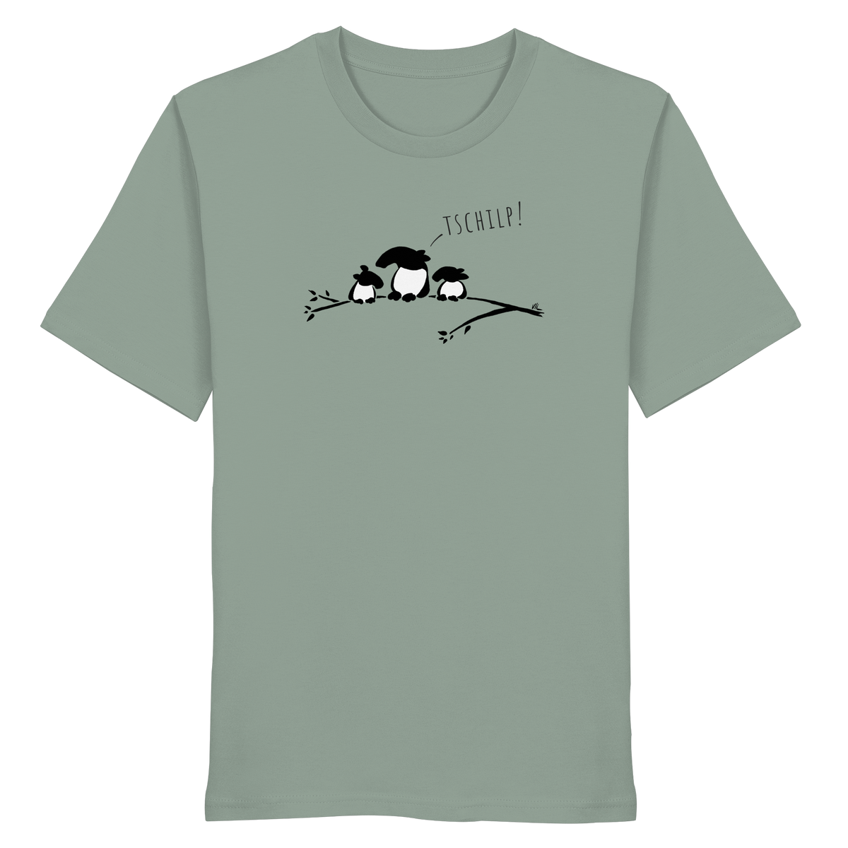 Drei kleine Tapir-Vögel - Organic Shirt