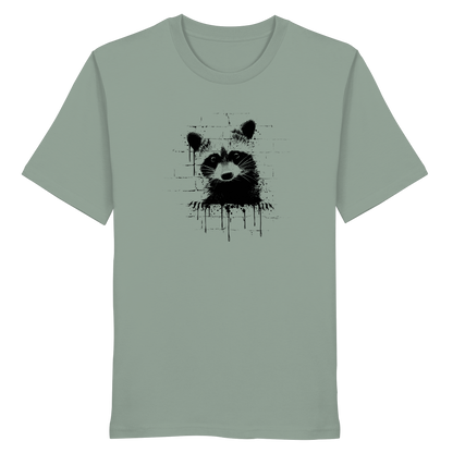 Funky Street Art Waschbär - Organic Shirt