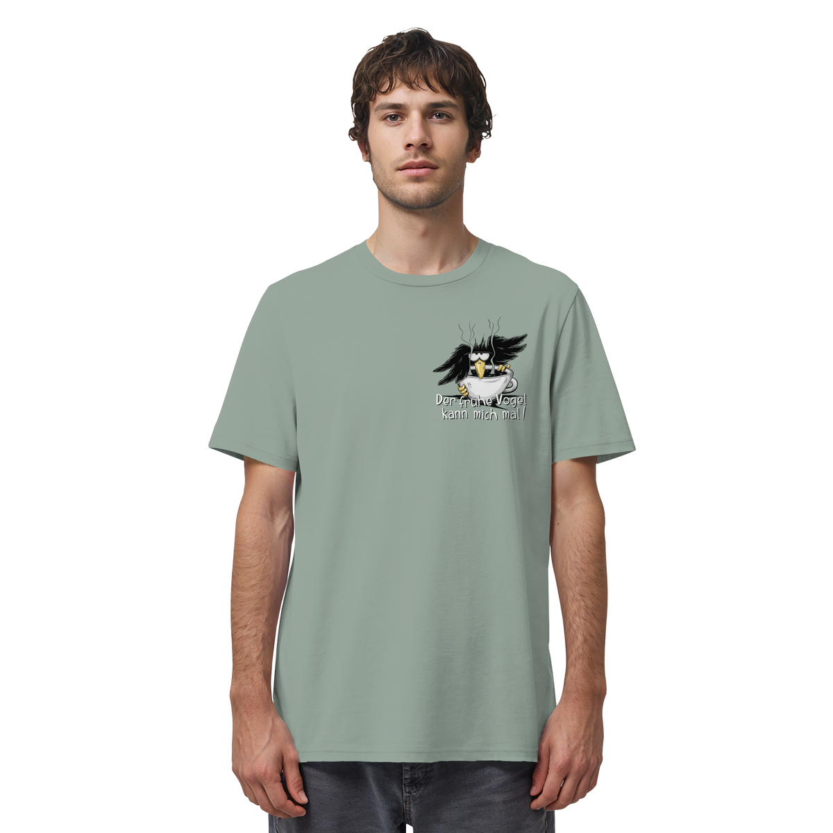 Der frühe Vogel kann mich mal | Kaffee Rabe - Organic Shirt