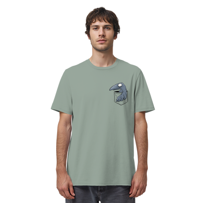 Grufti Rabe Krähe in der Tasche - Organic Shirt