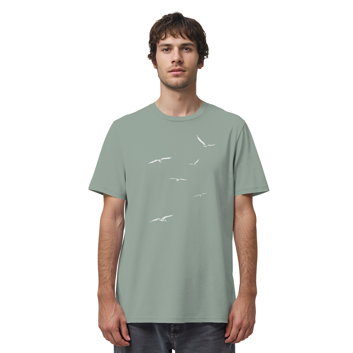 Vogelschwarm – Traum vom Fliegen - Organic Shirt