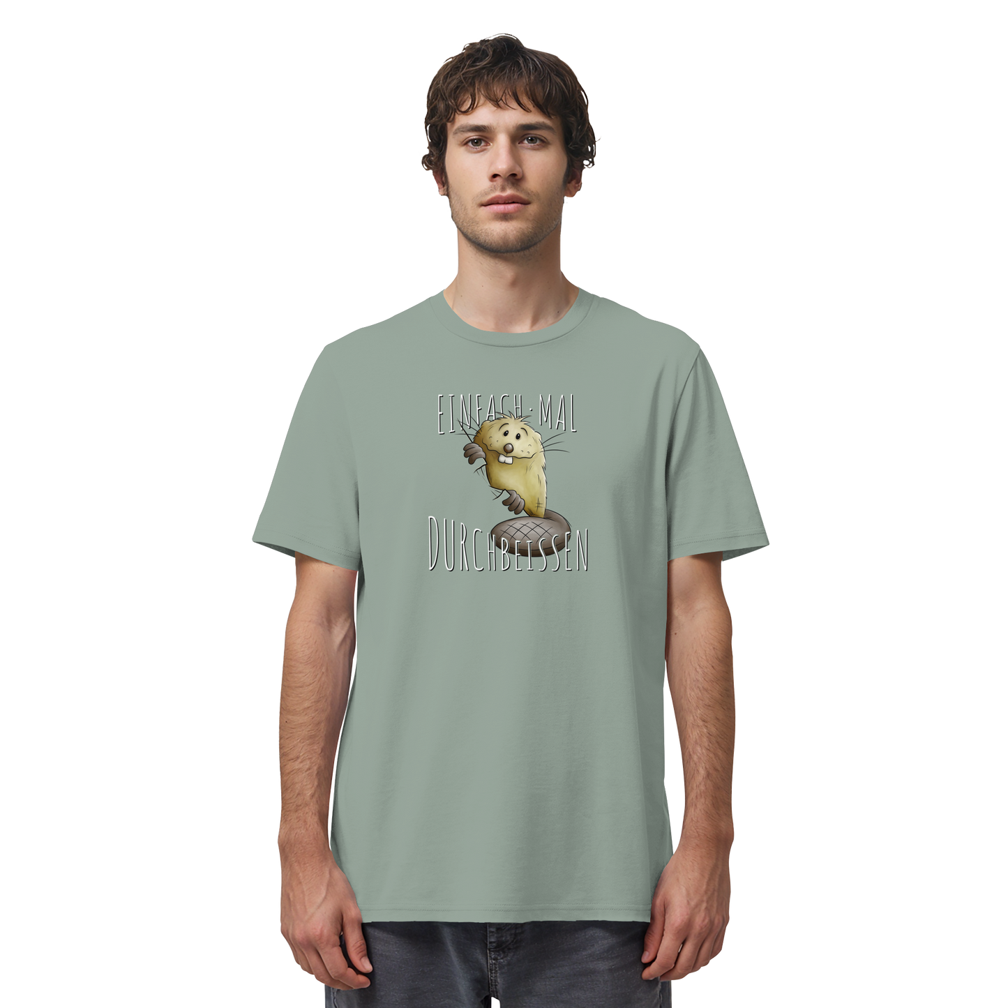 Einfach mal Durchbeissen Biber - Organic Shirt