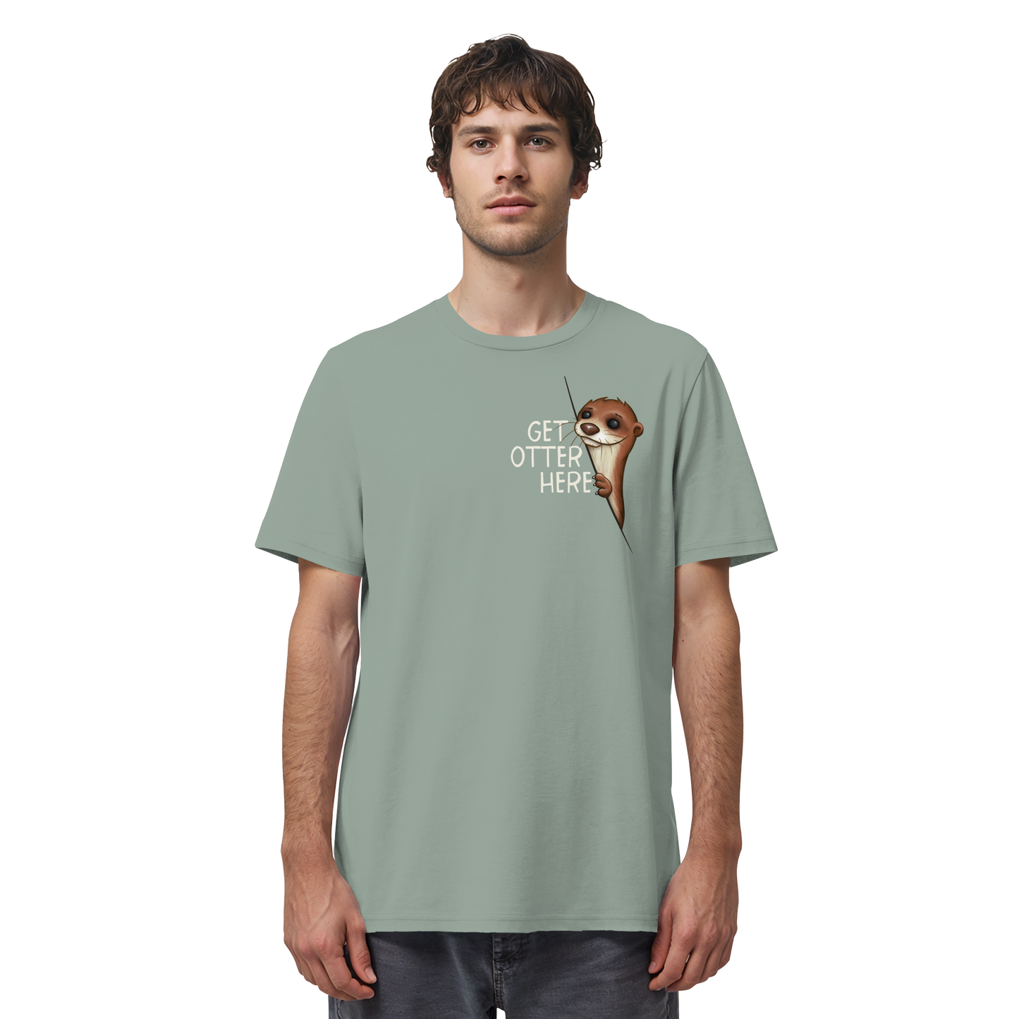 Get Otter Here | Lustiger Otter Kalauer - Organic Shirt