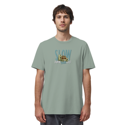Slow Down Your Life Schildkröte - Organic Shirt