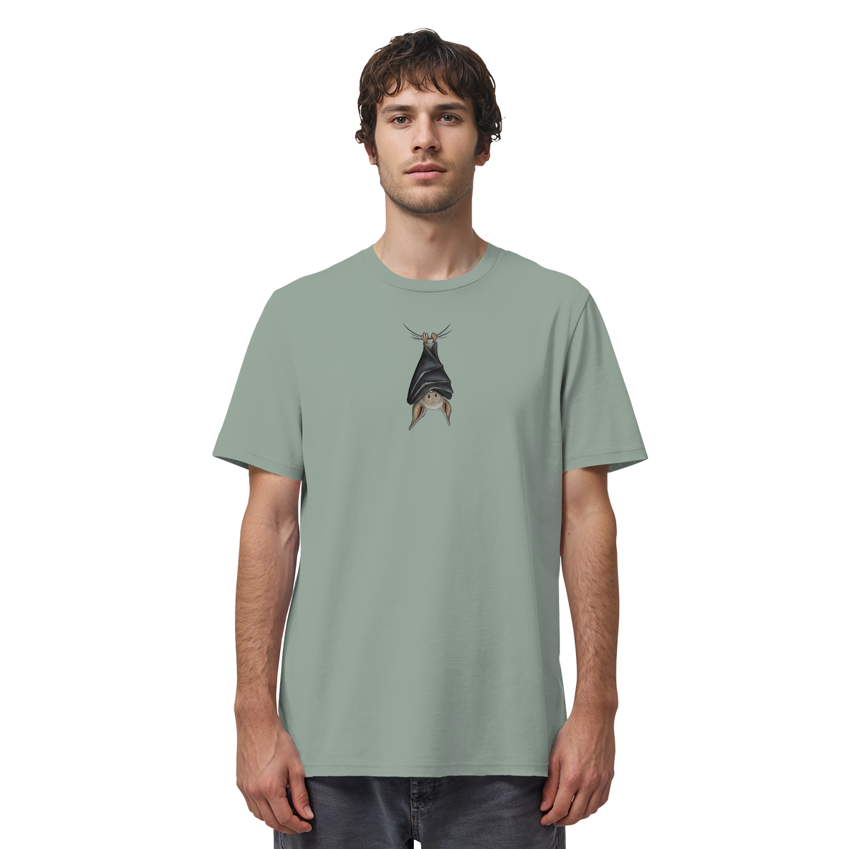 Lustig chillende Fledermaus - Organic Shirt