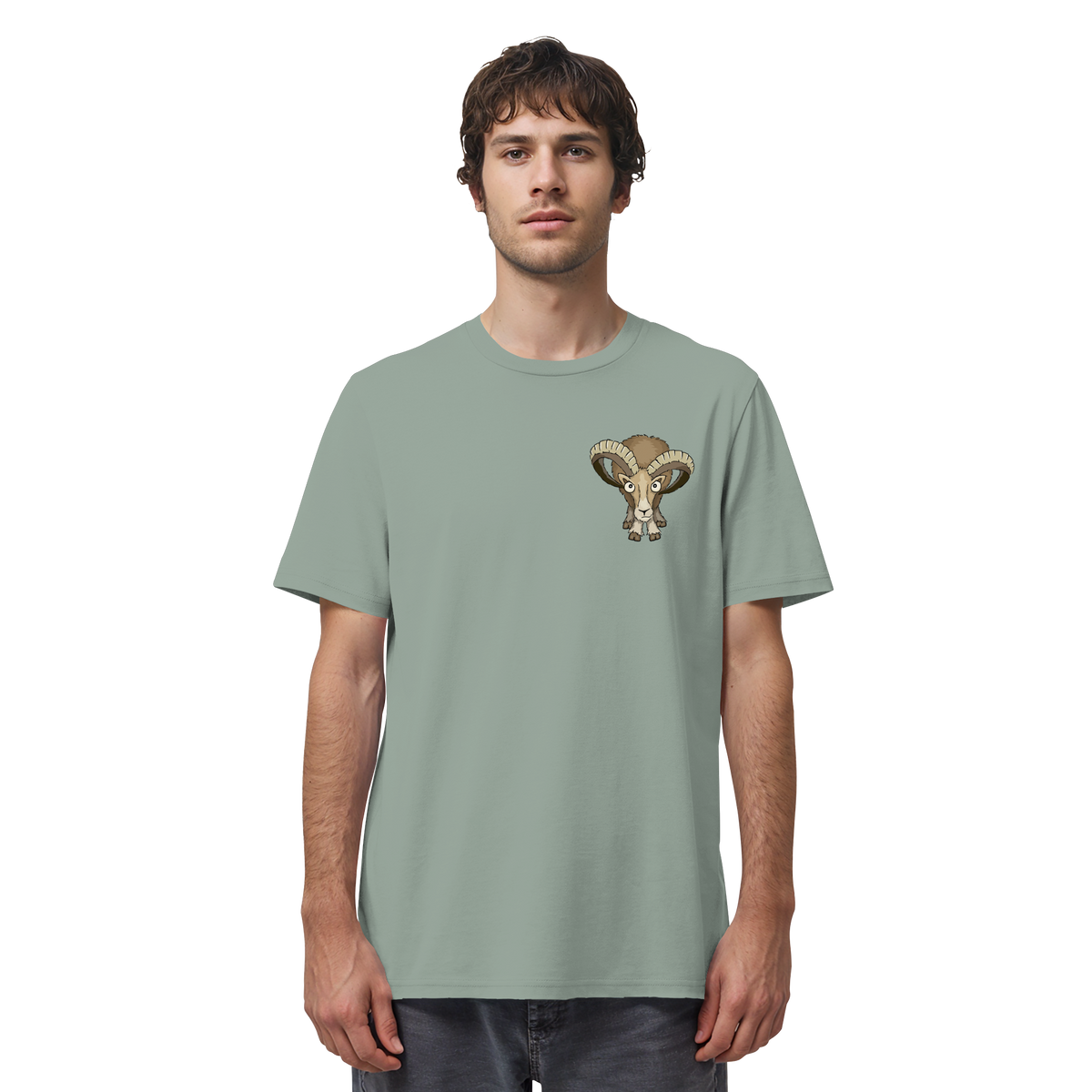 Bockiges Mufflon Widder Schafbock - Organic Shirt
