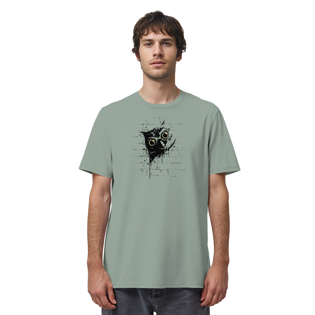 Lässige Street Art Eule - Organic Shirt