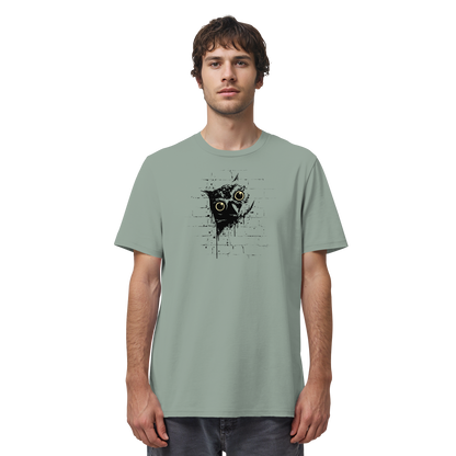 Lässige Street Art Eule - Organic Shirt