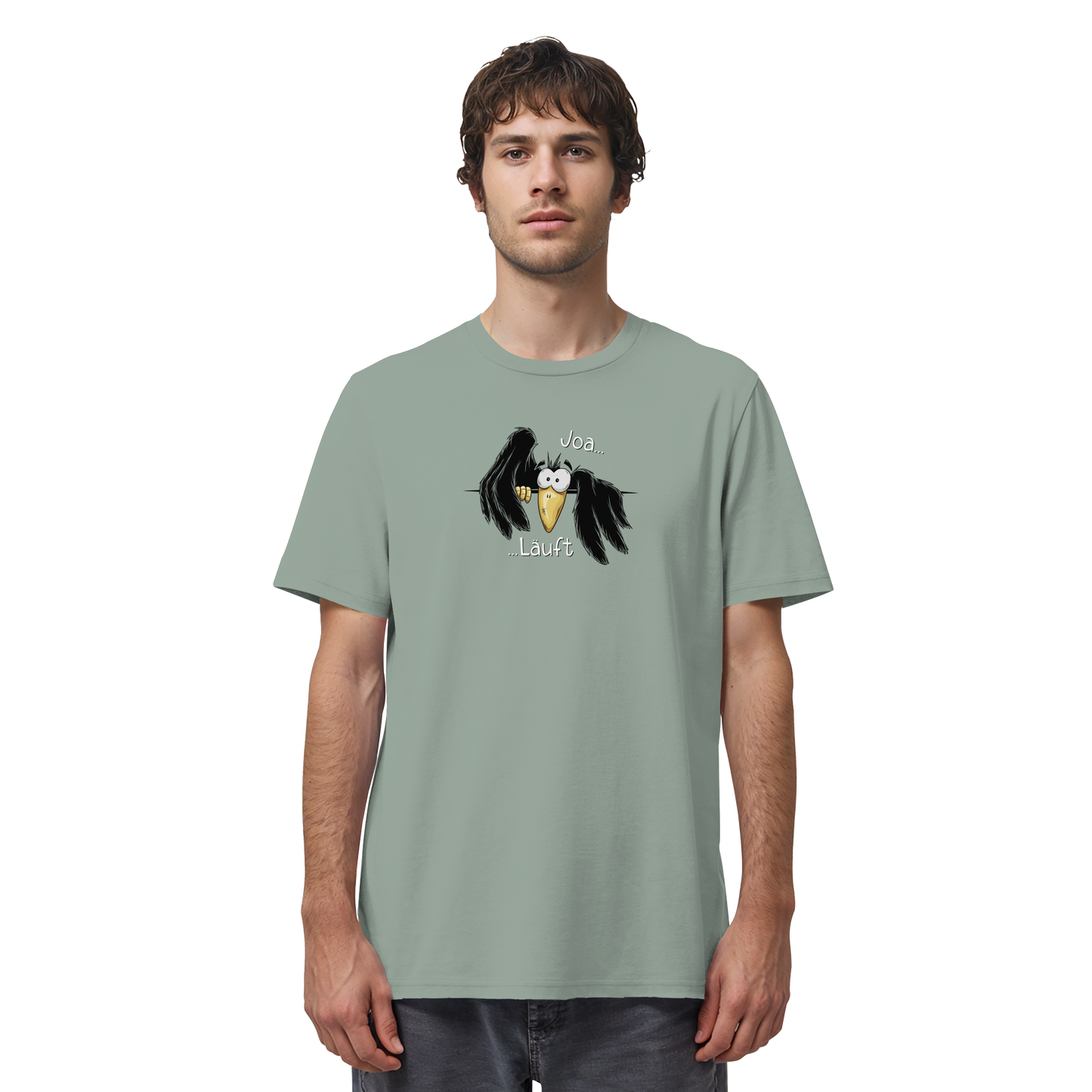 Joa Läuft Krähe gechillter Rabe - Organic Shirt