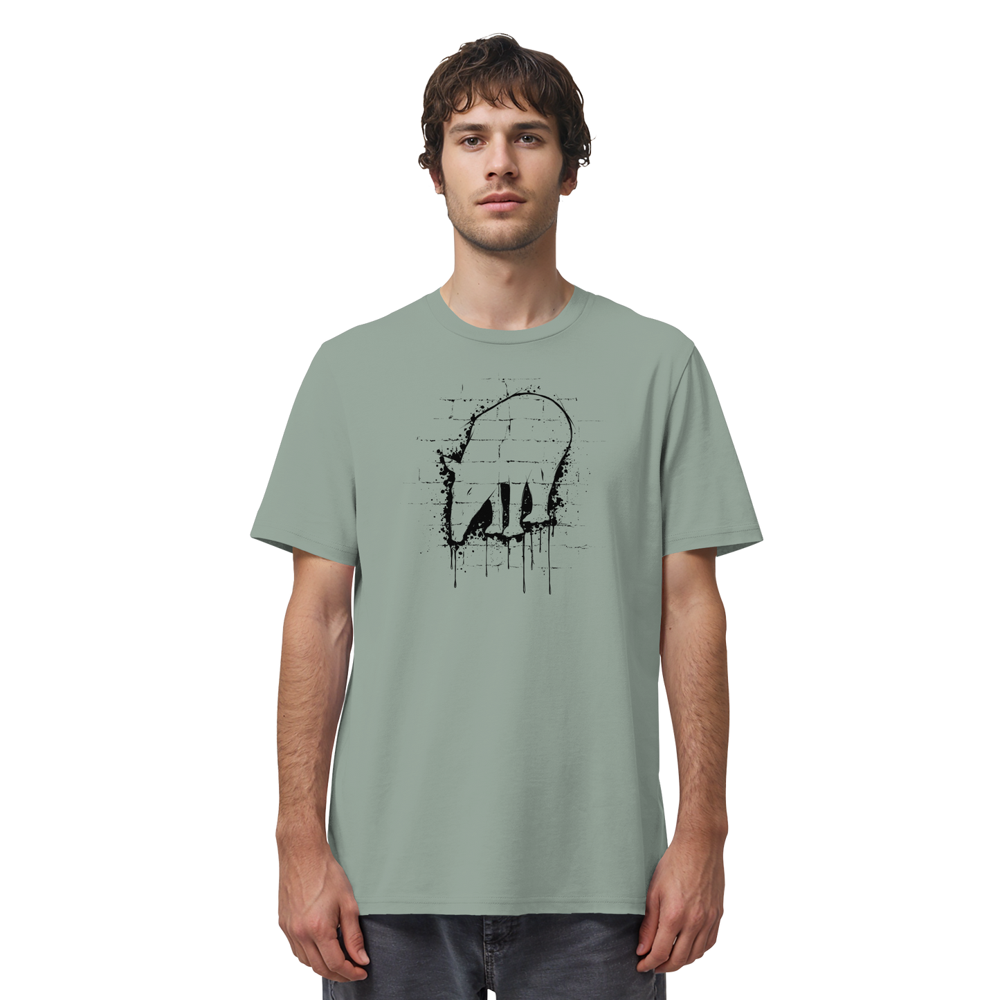 Urban Street Art Tapir Silhouette - Organic Shirt