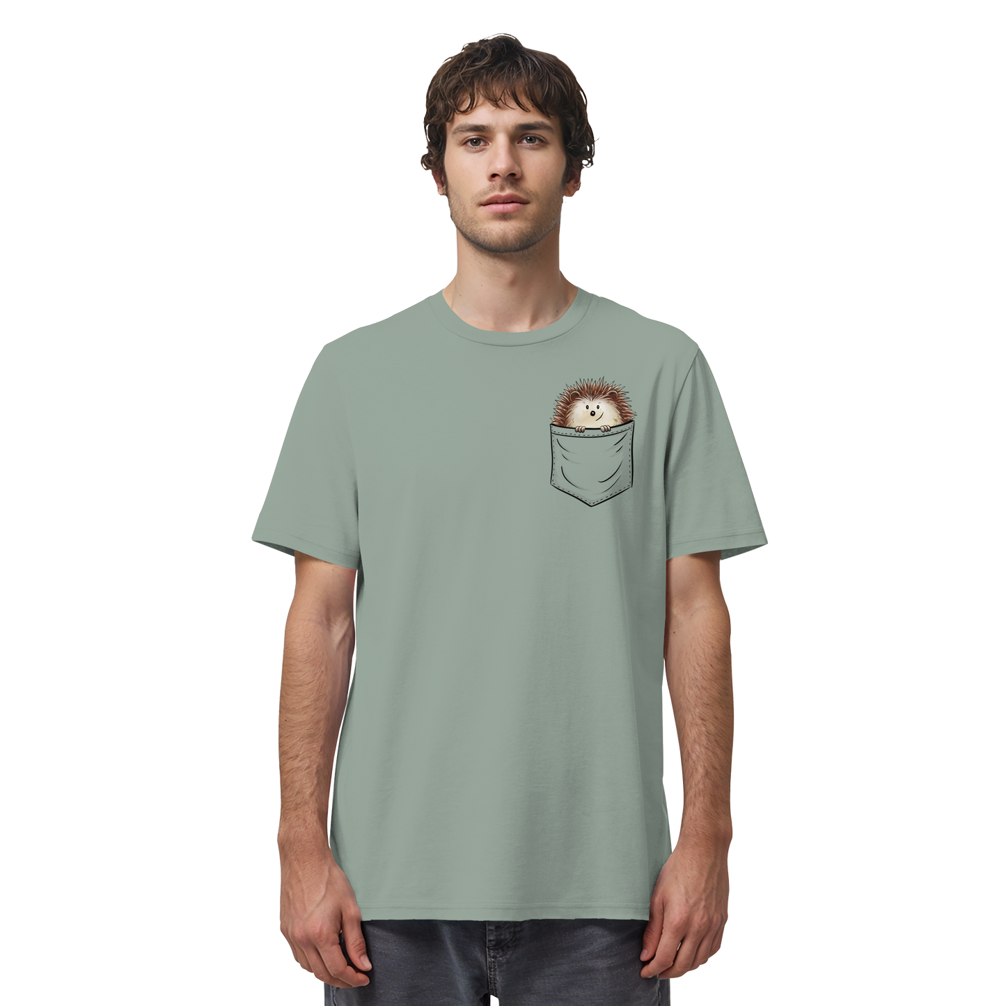 Lustiger Igel in Deiner Brust-Tasche - Organic Shirt