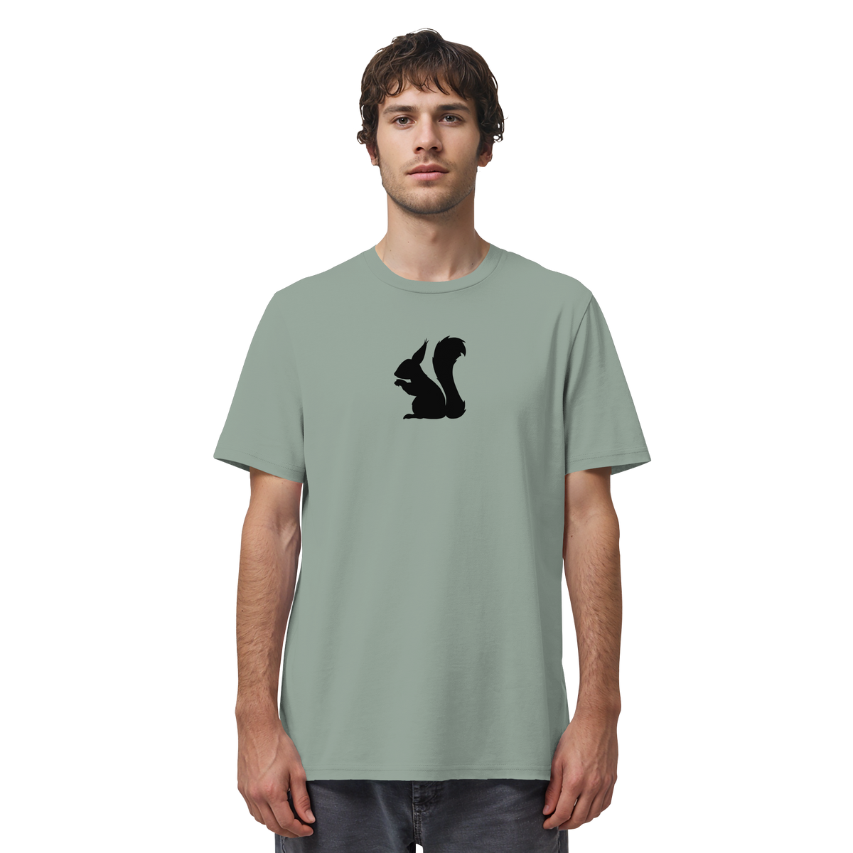Eichhörnchen Silhouette - Organic Shirt