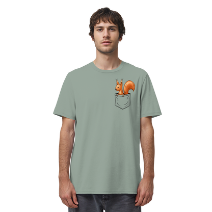 Lässiges Eichhörnchen In Tasche - Organic Shirt