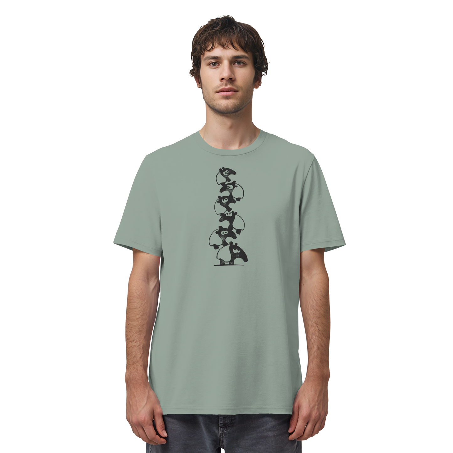 Lustiger Haufen aus Schabracken-Tapiren - Organic Shirt
