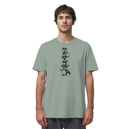 Lustiger Haufen aus Schabracken-Tapiren - Organic Shirt