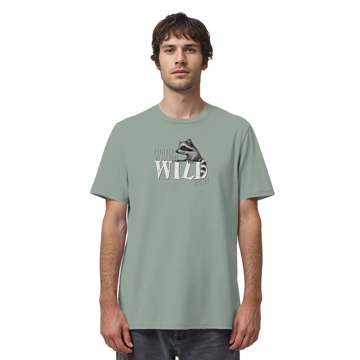 Bisschen wild heute! Waschbär - Organic Shirt