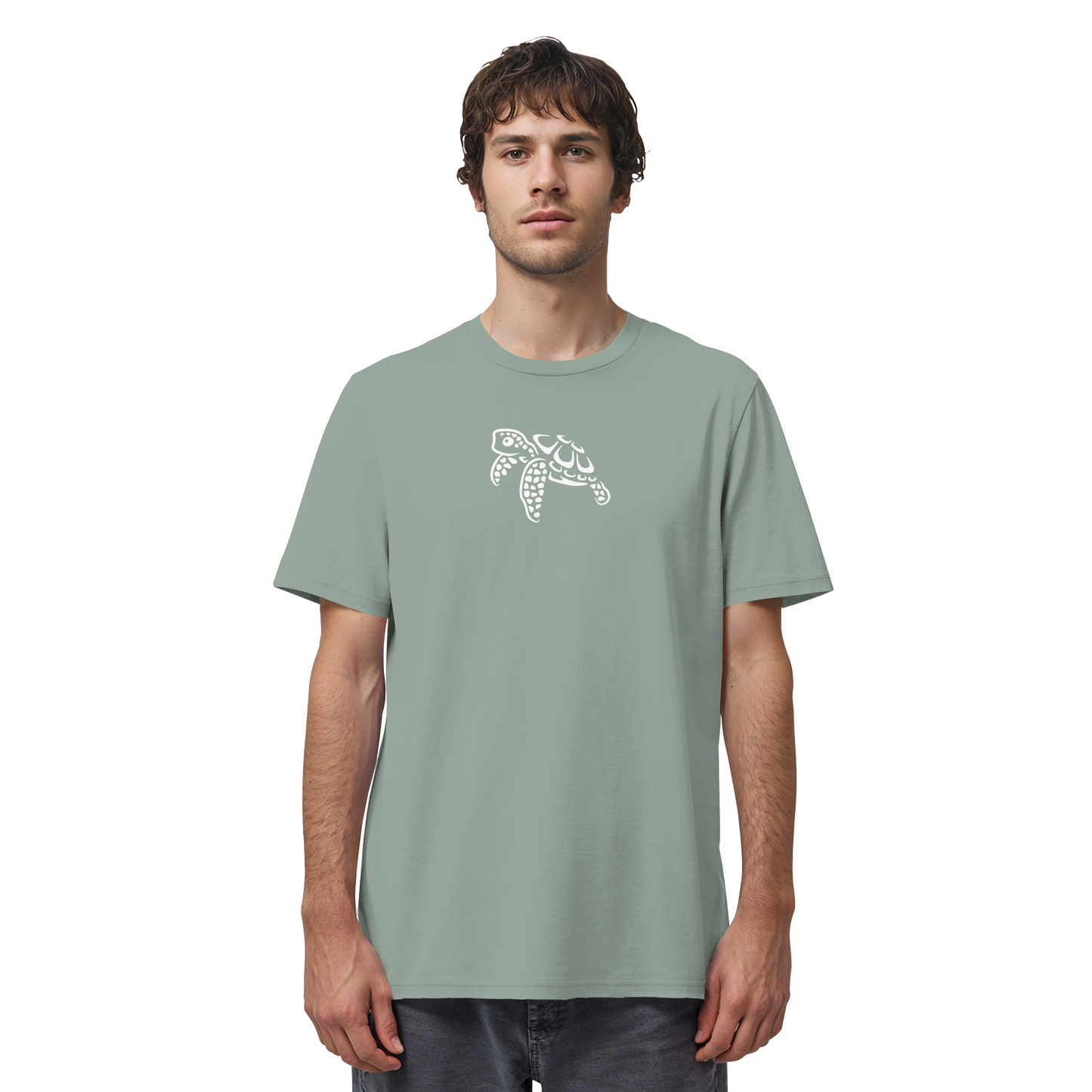 schwimmende Meeres-Schildkröte - Organic Shirt