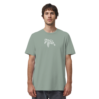 schwimmende Meeres-Schildkröte - Organic Shirt