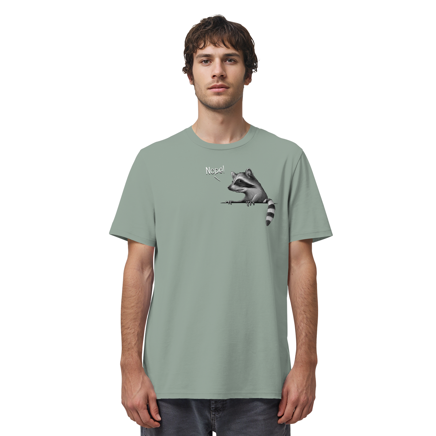 Nope! Frecher verwegener Waschbär - Organic Shirt