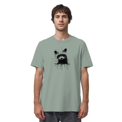 Funky Street Art Waschbär - Organic Shirt