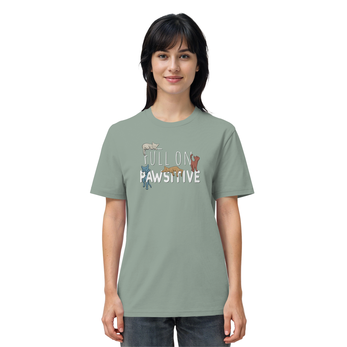 Full On Pawsitive! Gechillte Katzen - Organic Shirt