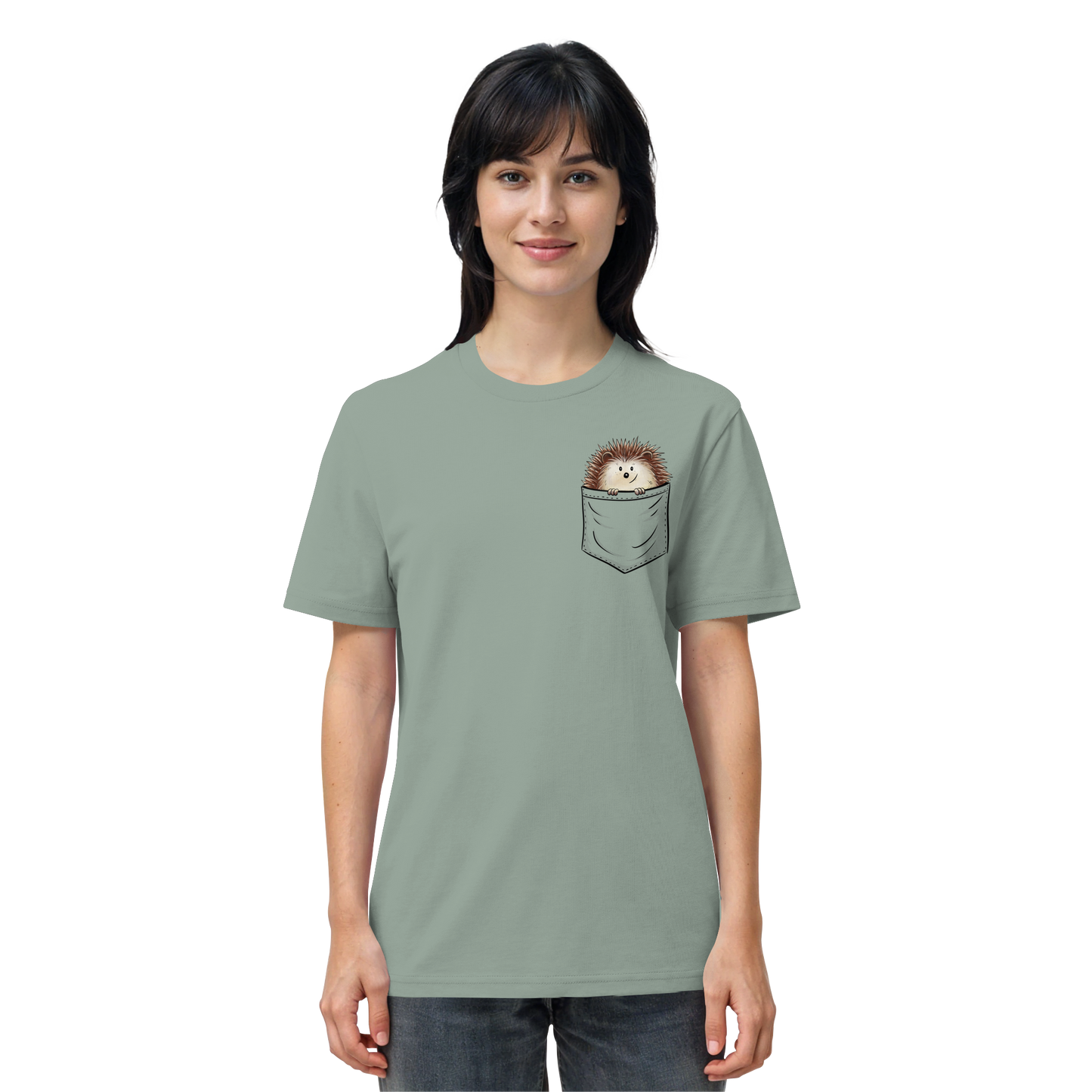 Lustiger Igel in Deiner Brust-Tasche - Organic Shirt