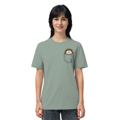 Lustiger Igel in Deiner Brust-Tasche - Organic Shirt