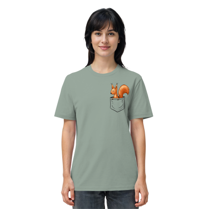 Lässiges Eichhörnchen In Tasche - Organic Shirt