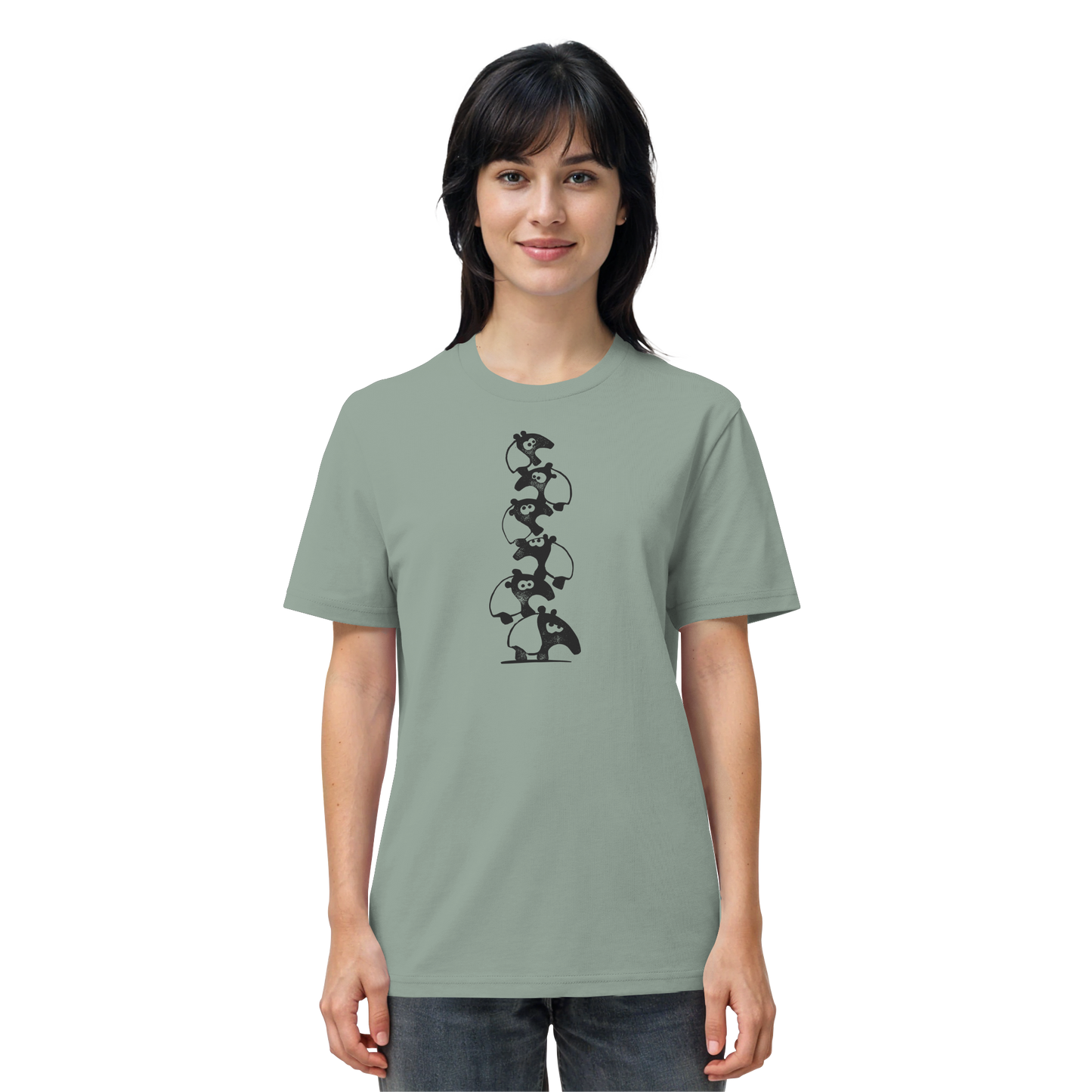 Lustiger Haufen aus Schabracken-Tapiren - Organic Shirt