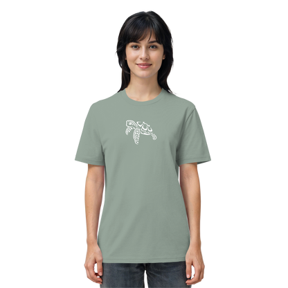 schwimmende Meeres-Schildkröte - Organic Shirt
