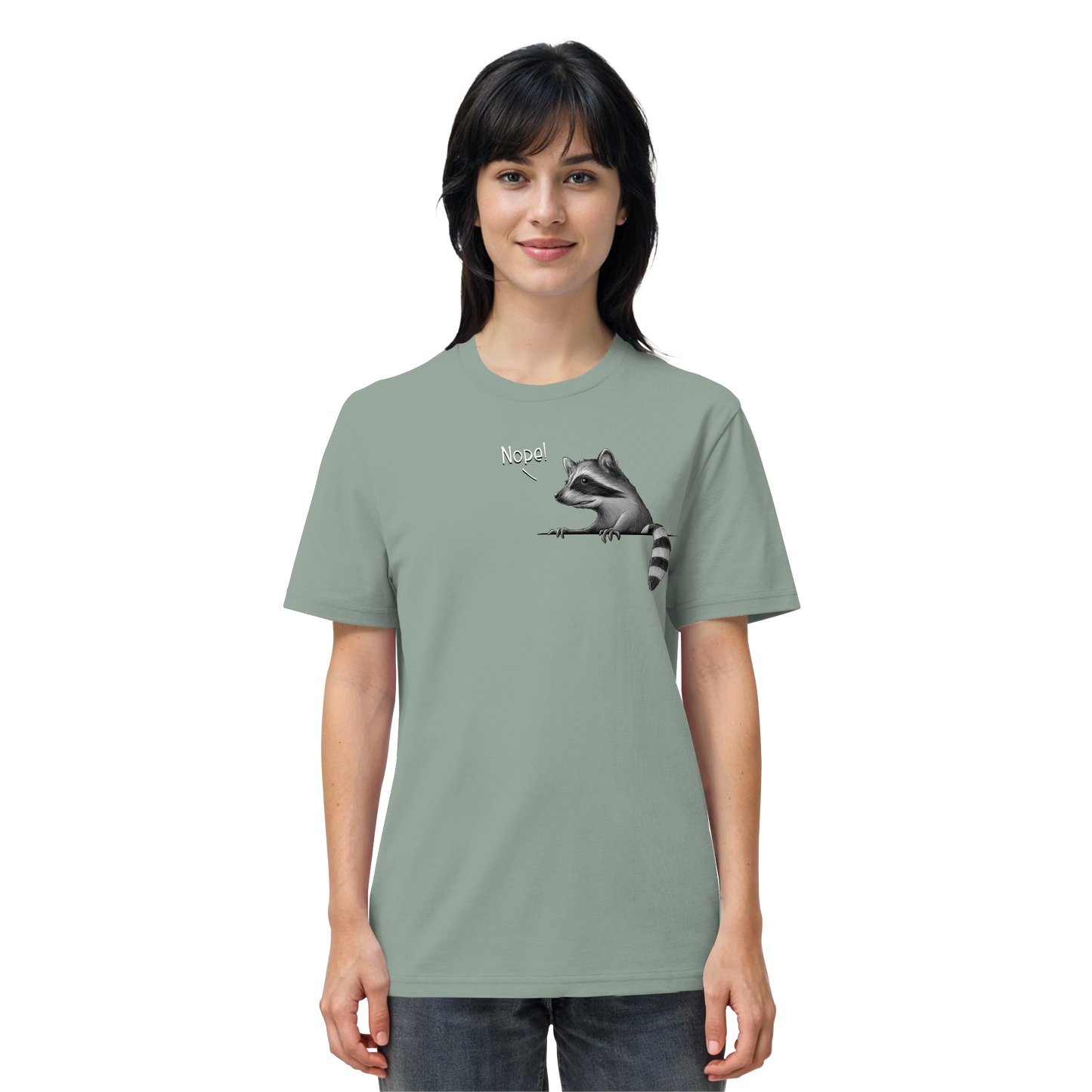 Nope! Frecher verwegener Waschbär - Organic Shirt