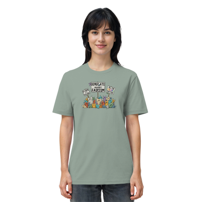Demo-Katzen gegen Faschismus und für Vielfalt - Organic Shirt