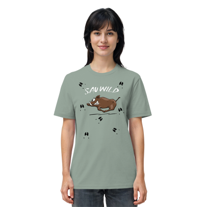 Sauwild wilde Sau | Wildschwein Keiler - Organic Shirt