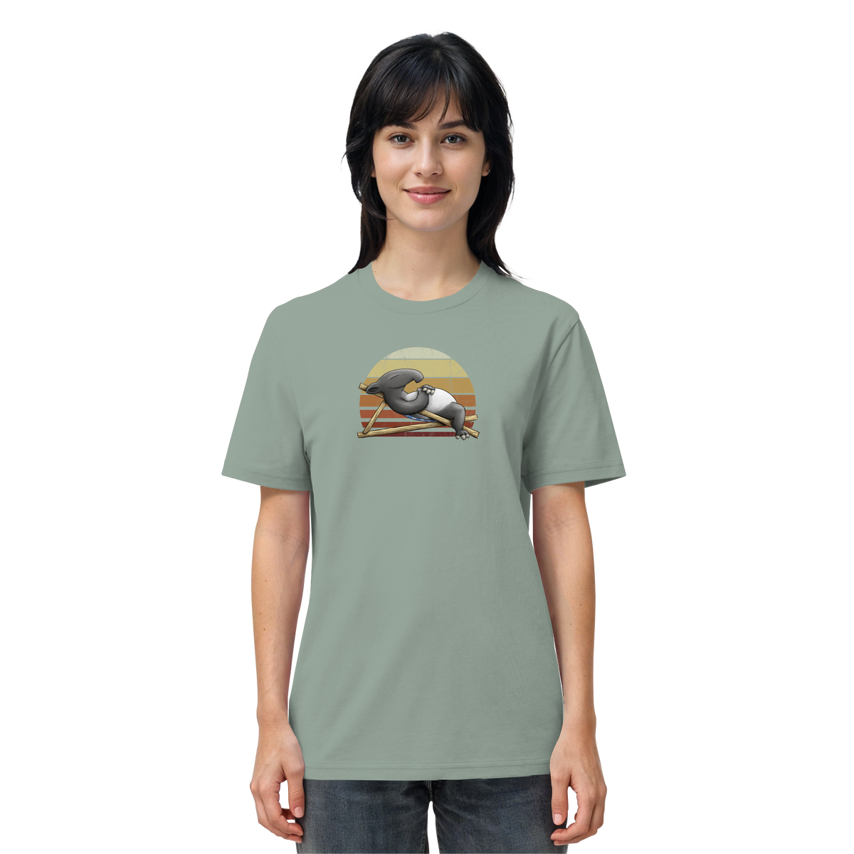 Lässiger Retro Sundown Tapir - Organic Shirt
