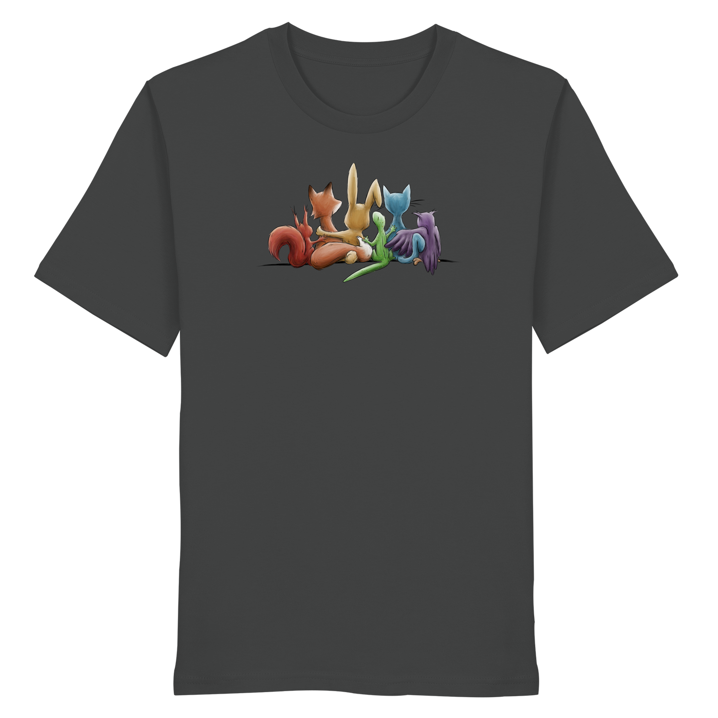 Regenbogen Tiere für Freundschaft, Toleranz und Vielfalt - Organic Shirt