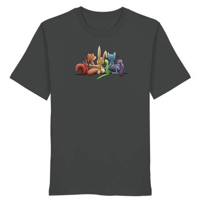 Regenbogen Tiere für Freundschaft, Toleranz und Vielfalt - Organic Shirt