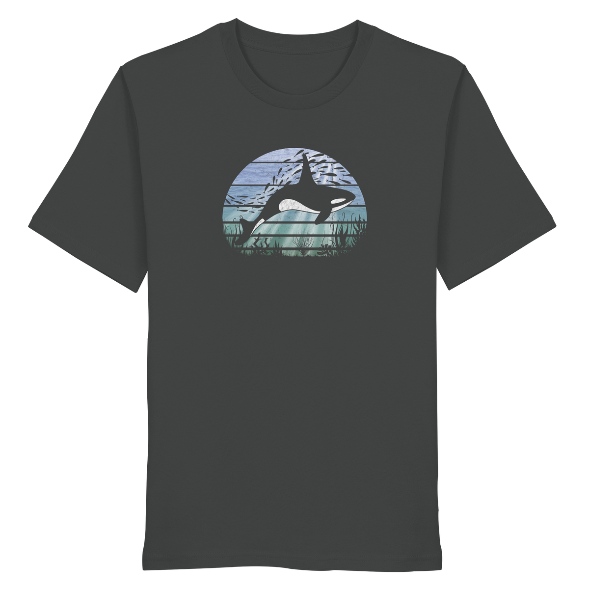 Retro Tiefsee Schwertwal Orca - Organic Shirt