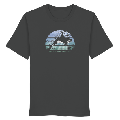 Retro Tiefsee Schwertwal Orca - Organic Shirt