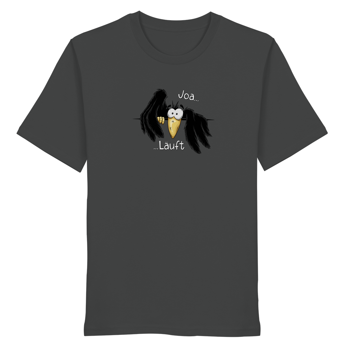 Joa Läuft Krähe gechillter Rabe - Organic Shirt