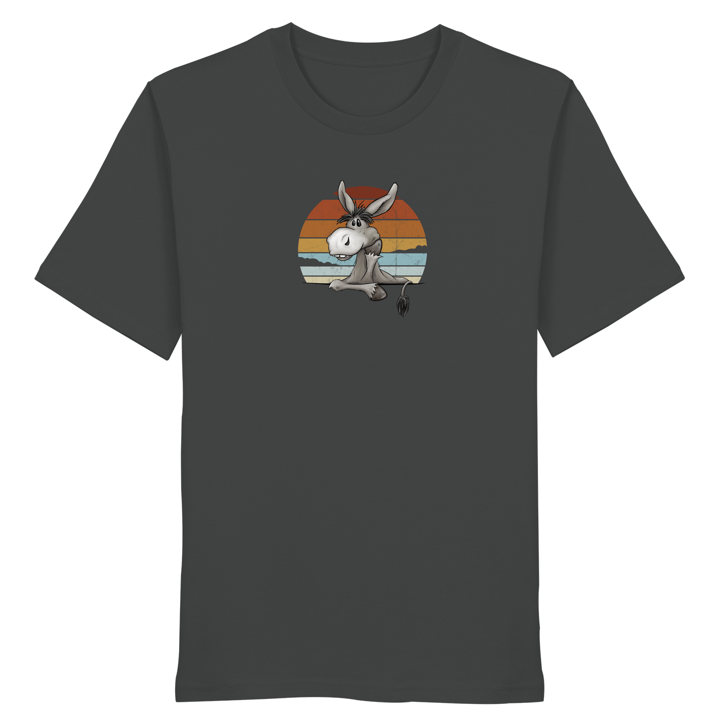 Lässiges Maultier Retro Esel - Organic Shirt